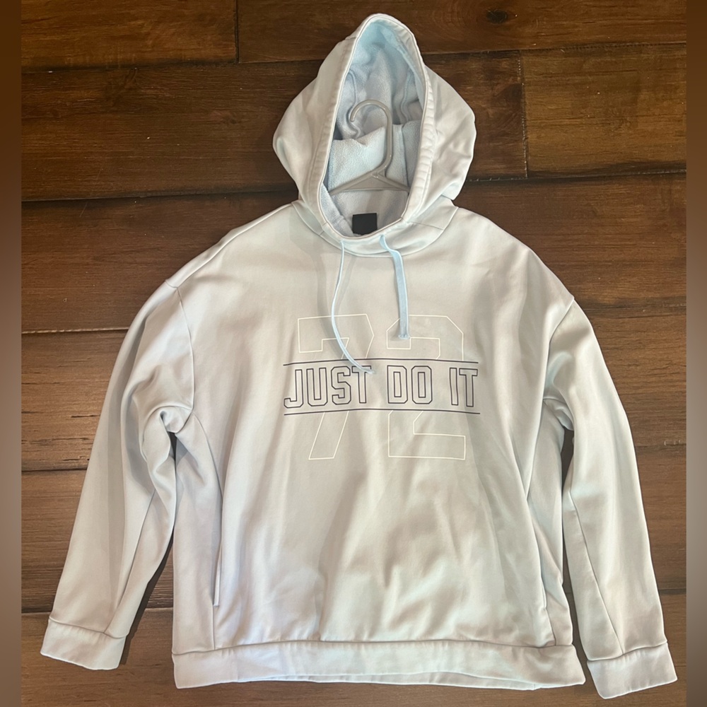 Nike Blue Just Do It Hoodie